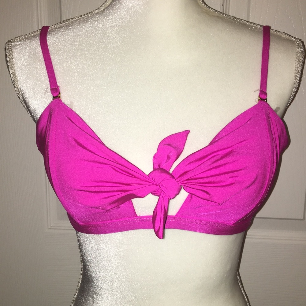 NWT Trina Turk bikini top pink size 8 👙
